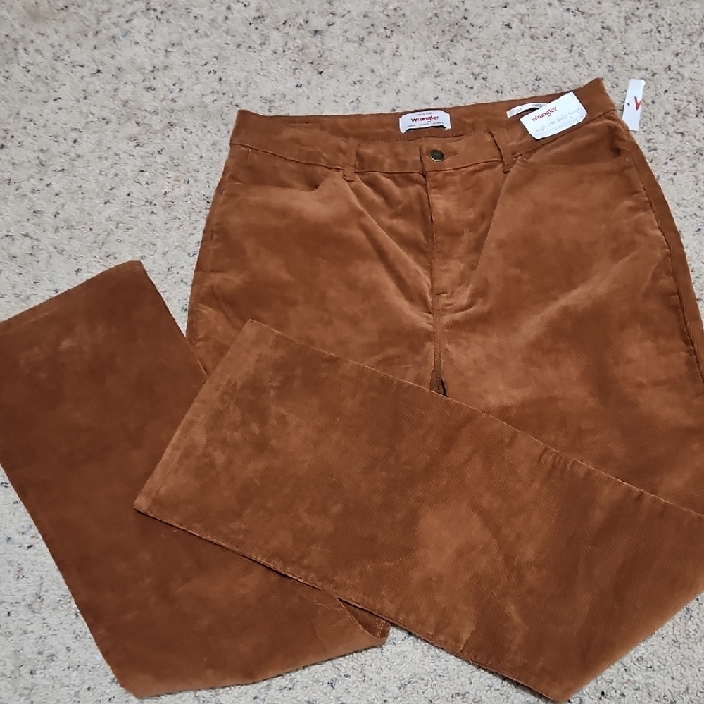 Women's corduroy supee high rise bold boot cut WRANGLER pants